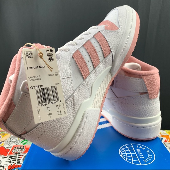 Adidas Forum 84 Mid Pink Womens Various Sizes - Picture 10 of 14